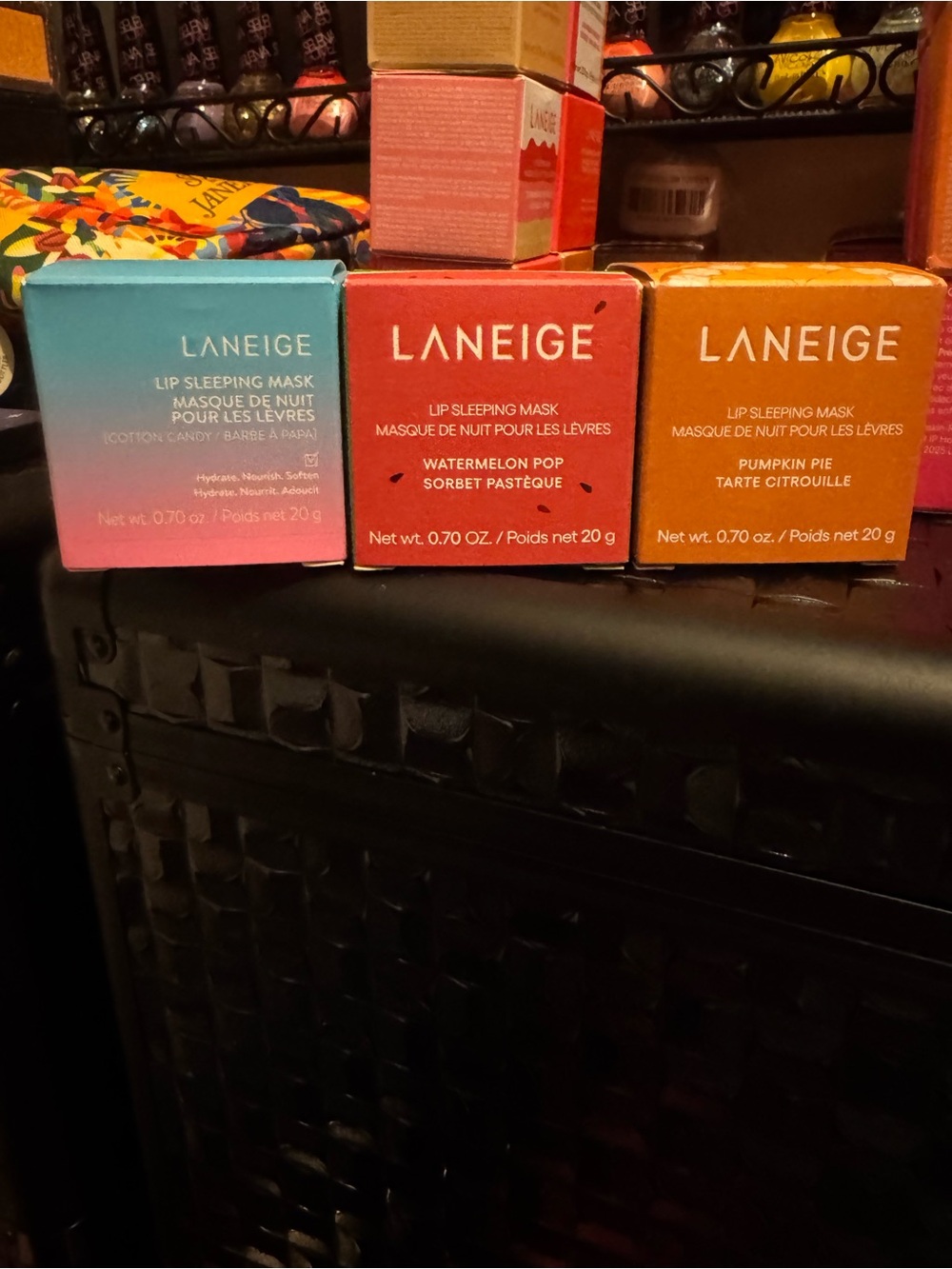 LANEIGE Lip Mask Trio#6-Cotton Candy/Watermelon Pop/Pumpkin Pie